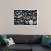 "Wet Beach Pebbles of Various Colors and Sizes at Oceanside"