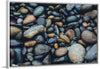 "Wet Beach Pebbles of Various Colors and Sizes at Oceanside"