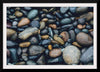 "Wet Beach Pebbles of Various Colors and Sizes at Oceanside"