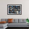 "Wet Beach Pebbles of Various Colors and Sizes at Oceanside"