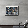 "Wet Beach Pebbles of Various Colors and Sizes at Oceanside"