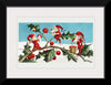 "Santa elves painting berries on holly leaves",  L. Prang & Co.