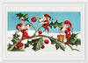 "Santa elves painting berries on holly leaves",  L. Prang & Co.