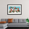 "Santa elves painting berries on holly leaves",  L. Prang & Co.