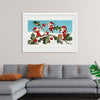 "Santa elves painting berries on holly leaves",  L. Prang & Co.