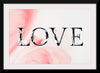 "Love word floral font watercolor"