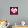 "Pink Sequin heart"