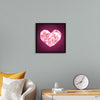 "Pink Sequin heart"