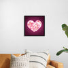 "Pink Sequin heart"