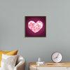 "Pink Sequin heart"