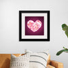 "Pink Sequin heart"