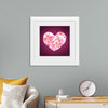 "Pink Sequin heart"