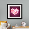 "Pink Sequin heart"