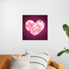 "Pink Sequin heart"