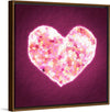 "Pink Sequin heart"