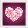 "Pink Sequin heart"