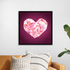 "Pink Sequin heart"