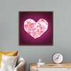 "Pink Sequin heart"