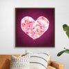 "Pink Sequin heart"