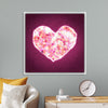 "Pink Sequin heart"