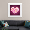 "Pink Sequin heart"