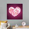 "Pink Sequin heart"