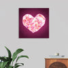 "Pink Sequin heart"