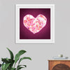 "Pink Sequin heart"