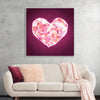 "Pink Sequin heart"