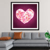 "Pink Sequin heart"