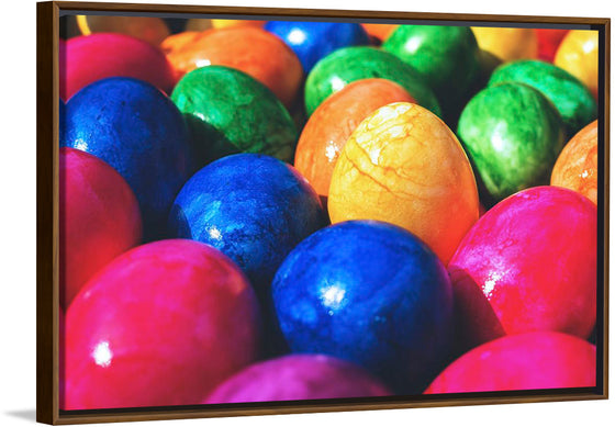 "Colorful Easter eggs"