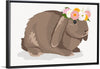 "Cute Bunny, Rabbit Wearing Flower Crown"