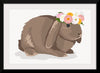 "Cute Bunny, Rabbit Wearing Flower Crown"