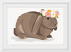 "Cute Bunny, Rabbit Wearing Flower Crown"