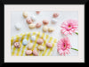 "Chocolate Easter Eggs and Pink Gerbera Flatlay"