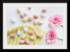 "Chocolate Easter Eggs and Pink Gerbera Flatlay"