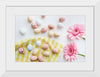 "Chocolate Easter Eggs and Pink Gerbera Flatlay"