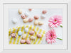 "Chocolate Easter Eggs and Pink Gerbera Flatlay"