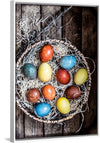 "Colored Easter Eggs in a basket", Monika Grabkowska