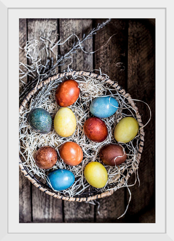 "Colored Easter Eggs in a basket", Monika Grabkowska