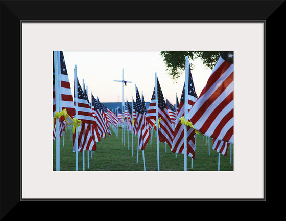 "Flags for those that served"