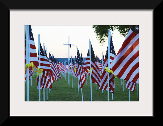 "Flags for those that served"