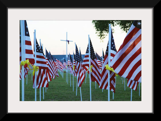 "Flags for those that served"