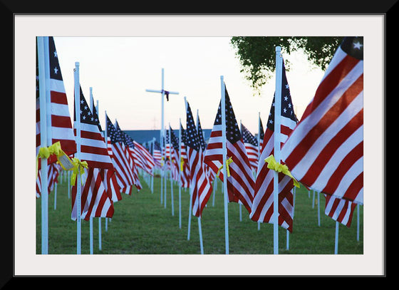 "Flags for those that served"