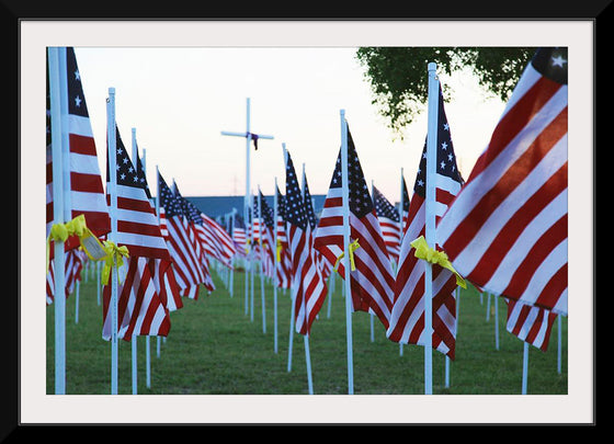 "Flags for those that served"