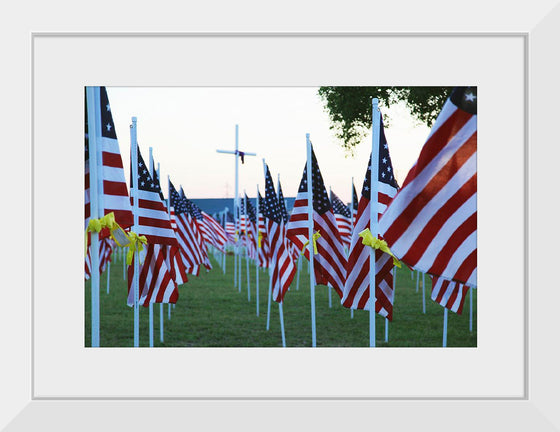 "Flags for those that served"