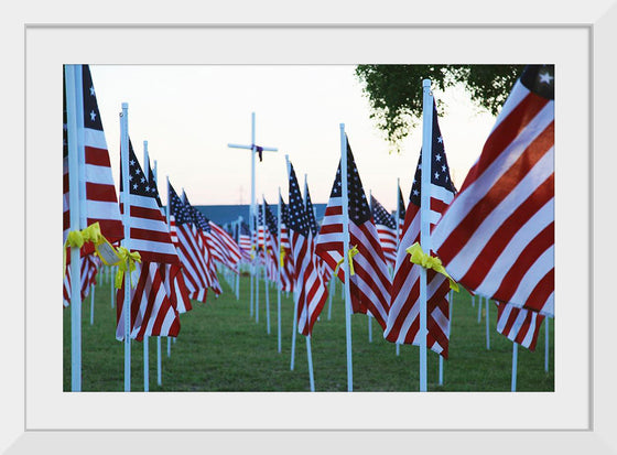 "Flags for those that served"