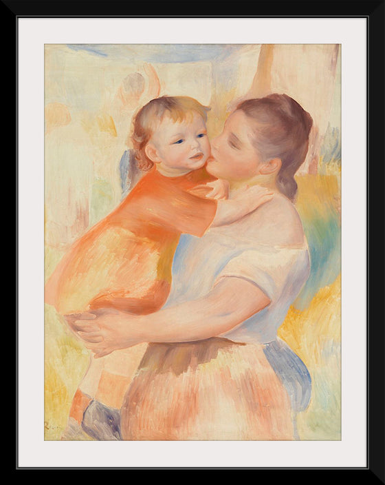 "Washerwoman and Child (La Blanchisseuse et son enfant) (1886)", Pierre-Auguste Renoir