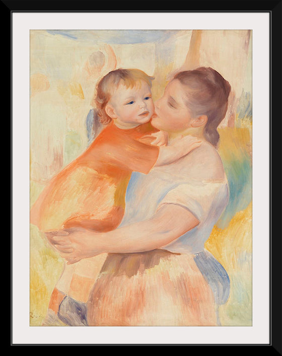 "Washerwoman and Child (La Blanchisseuse et son enfant) (1886)", Pierre-Auguste Renoir