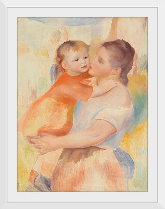 "Washerwoman and Child (La Blanchisseuse et son enfant) (1886)", Pierre-Auguste Renoir